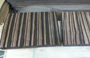 自然な木製のフロアーリングのベニヤ、Amara 黒檀のベニヤのまさ目